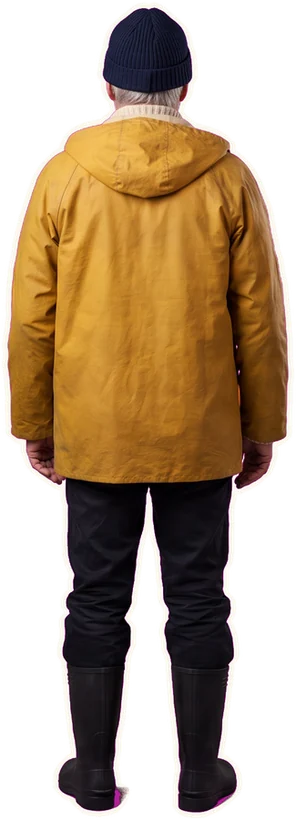 The lighthouse keeper, seen from the back