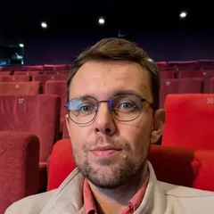 Aaron Jones BEM in a cinema