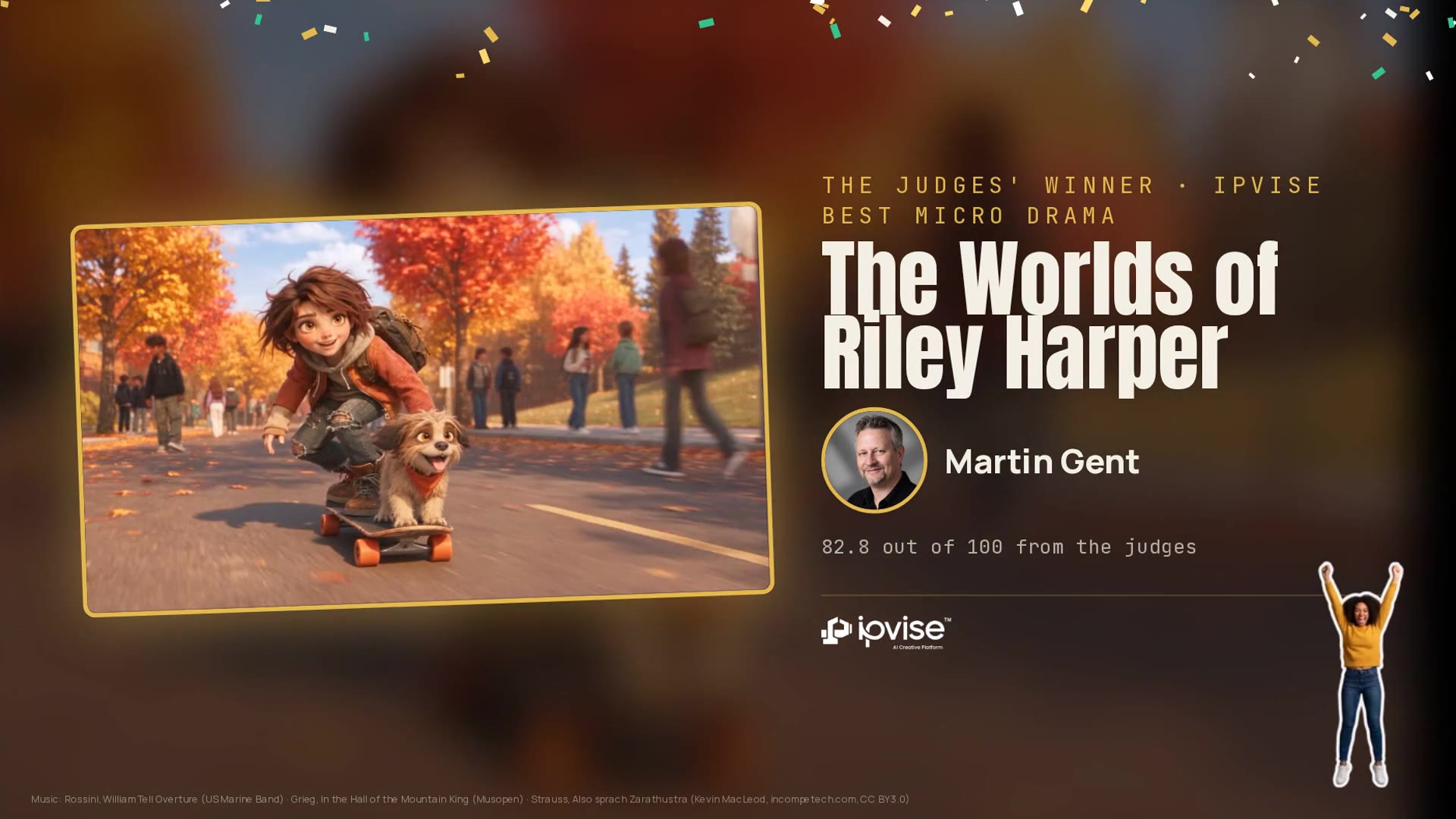The Worlds of Riley Harper by Martin Gent, winner of IPVISE Best Micro Drama